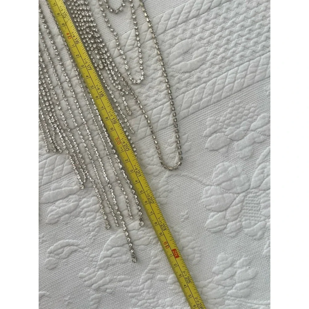 Vintage Y2K Express Rhinestone Collar Body Necklace Top NWT MSRP $300 New